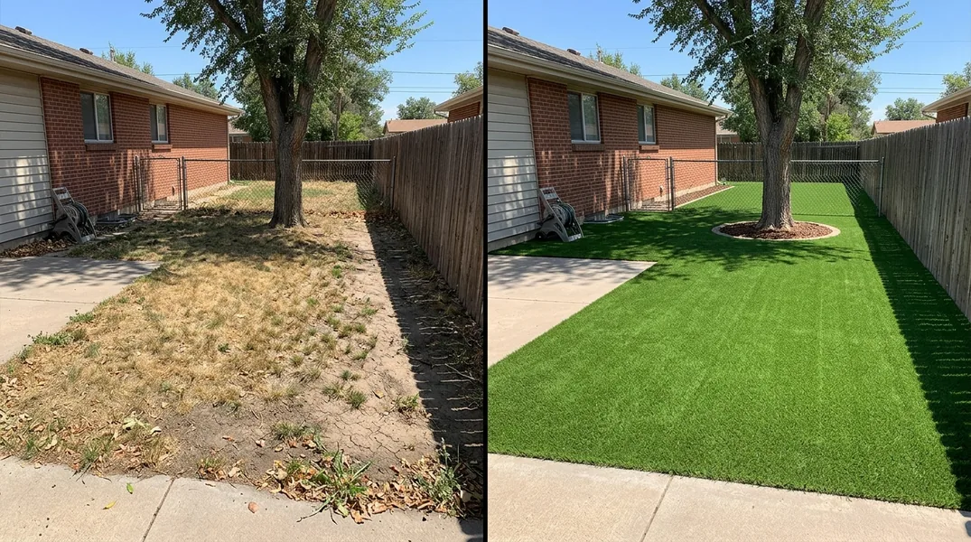 Result artificial grass installation in Pueblo - Pueblo Artificial Grass Installation