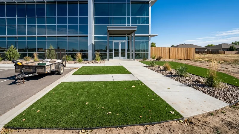 Commercial Artificial Grass Installation Pueblo